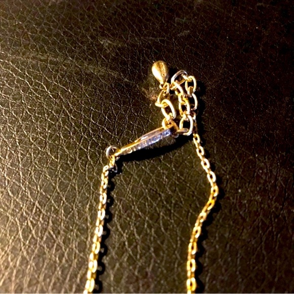 Givenchy Gold Tone with Green Crystal Drops - Picture 4 of 7